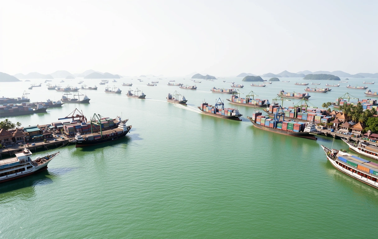 Southeast Asian maritime trade hub